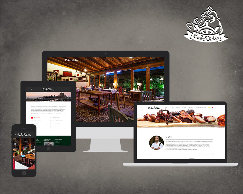 Diseño web Restaurante Cabo Vidío